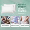 image:imageSnugglePedic Standard Shredded Memory Foam Pillow for Sleeping  Cooling and Neck Back and Shoulder Support  Ideal for Side Sleepers Pregnancy Dorm Rooms and Travel  USA QualityTravel