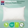 image:imageSnugglePedic Standard Shredded Memory Foam Pillow for Sleeping  Cooling and Neck Back and Shoulder Support  Ideal for Side Sleepers Pregnancy Dorm Rooms and Travel  USA QualityStandard