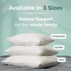 image:imageSnugglePedic Standard Shredded Memory Foam Pillow for Sleeping  Cooling and Neck Back and Shoulder Support  Ideal for Side Sleepers Pregnancy Dorm Rooms and Travel  USA QualityKing  Deluxe