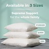 image:imageSnugglePedic Standard Shredded Memory Foam Pillow for Sleeping  Cooling and Neck Back and Shoulder Support  Ideal for Side Sleepers Pregnancy Dorm Rooms and Travel  USA QualityKing  Supreme