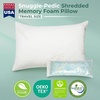 image:imageSnugglePedic Standard Shredded Memory Foam Pillow for Sleeping  Cooling and Neck Back and Shoulder Support  Ideal for Side Sleepers Pregnancy Dorm Rooms and Travel  USA QualityTravel