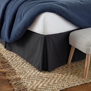 image:imageLinen Market Bed Skirt  Ultra Soft Microfiber  Easy Fit with 14 Inch Tailored Drop  Hotel Quality Shrinkage amp Fade Resistant  Bed Cover  Queen Bed Set  Bedroom Dcor  Light GrayBlack