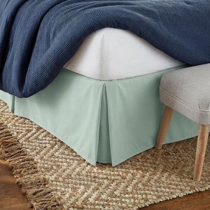 image:imageLinen Market Bed Skirt  Ultra Soft Microfiber  Easy Fit with 14 Inch Tailored Drop  Hotel Quality Shrinkage amp Fade Resistant  Bed Cover  Queen Bed Set  Bedroom Dcor  Light GrayAqua