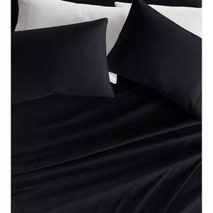 image:imageLinen Market DoubleBrushed Microfiber Queen Sheet Set 4 Piece  OekoTEX Certified Ultra Soft amp WrinkleFree  16 Deep Pocket Sheets  Easy Care Queen Size  IvoryBlack