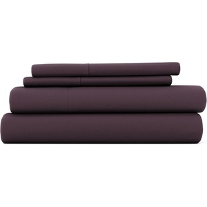 image:imageLinen Market DoubleBrushed Microfiber Queen Sheet Set 4 Piece  OekoTEX Certified Ultra Soft amp WrinkleFree  16 Deep Pocket Sheets  Easy Care Queen Size  IvoryPurple