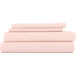 image:imageLinen Market DoubleBrushed Microfiber Queen Sheet Set 4 Piece  OekoTEX Certified Ultra Soft amp WrinkleFree  16 Deep Pocket Sheets  Easy Care Queen Size  IvoryBlush