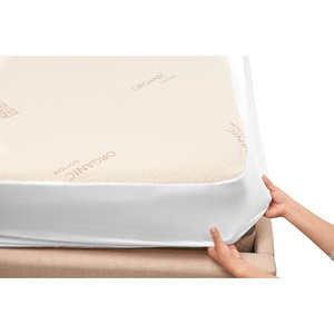 image:imageMemory Foam Mattress Protector  Cotton EcoFriendly Greenshield Water Resistance KoolFlow Breathable Stretch Fabric All USA Made Best for PillowTop amp Bed Topper Pads  Twin Extra Long