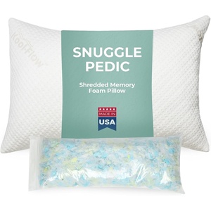 image:imageSnugglePedic Adjustable Memory Foam Pillows  GreenGold Certified Pillow w Viscose of Bamboo Cover for Side Stomach amp Back Sleepers  Made in the USA  StandardStandard  Deluxe