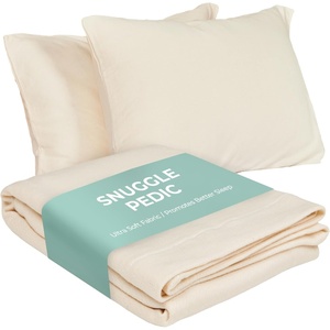 image:imageSnugglePedic Pillow Case  Kids 16 x 22 White Pillow Cases wBreathable Stretch Knit CottonStandard