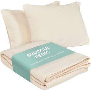 image:imageSnugglePedic Pillow Case  Kids 16 x 22 White Pillow Cases wBreathable Stretch Knit CottonToddler
