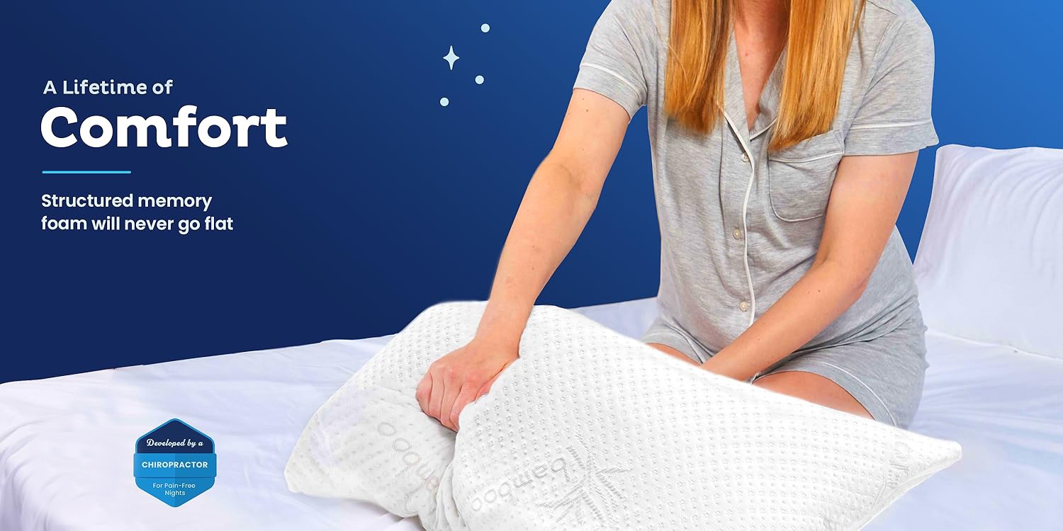 Adjustable Memory Foam Sleep Comfort,Cooling Pillows & Body Support Pillows